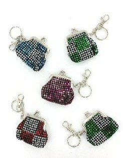 PORTE-CLÉS AVEC PORTE-MONNAIE (Lot de 12)