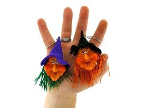PORTE-CLÉS GRANDE TÊTE DE SORCIÈRE (12 pcs)