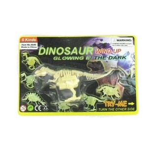 DINO GLOW IN THE DARK À REMONTER (Lot de 6)