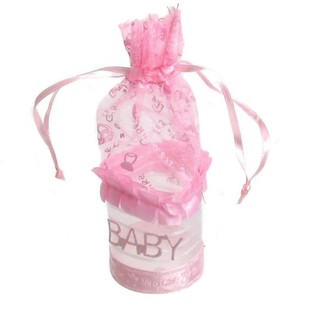 EMBALLAGE CADEAU NAISSANCE - ROSE B&Eacute;B&Eacute; (12 pcs.)