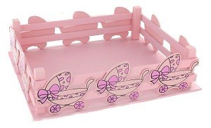 PANIER DÉCORATIF - ROSE BÉBÉ (2 pcs)
