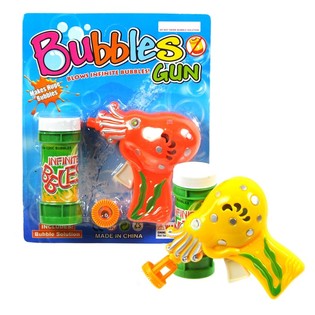 PISTOLET &Agrave; BULLES DE SAVON SUR CARTE (6 pcs)