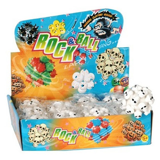 BALLE REBONDISSANTE TÊTE DE MORT AVEC SON (12 pcs)