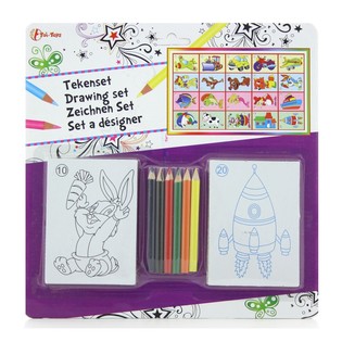 Kit de dessin sur carte (11 pièces)