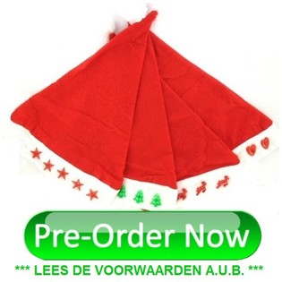 LOT DE BONNETS DE NOËL LUMINEUX ASSORTIS (240 pcs)