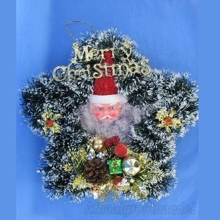 D&Eacute;CORATION DE PORTE DE NO&Euml;L - &Eacute;TOILE