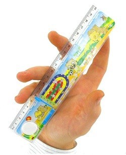 Règle avec Jeu de Patience (60 pcs)