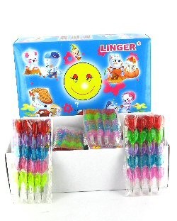 CRAYON ARC-EN-CIEL - MODÈLE COEUR (128 pcs)