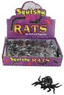 ARAIGNÉES COLLANTES EN PRÉSENTOIR (24 pcs.)