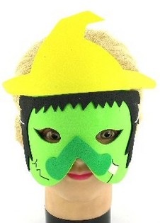 MASQUES EN MOUSSE SORCIÈRE (12 pcs)
