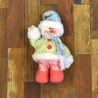 Bonhomme de neige color&eacute; (Lot de 6)