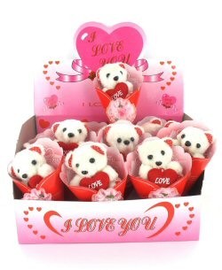 OURS I LOVE YOU EN PR&Eacute;SENTOIR (12 pcs)