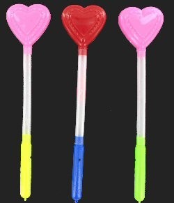 Bâton Lumineux LED Modèle Cœur (10 pièces)