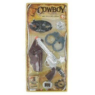 Grand Set de Cowboy sur Carte (6 pièces)