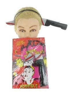 Couteau à travers la tête - Farces et attrapes (12 pcs)