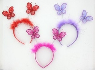 SERRE-TÊTE PAPILLONS (12 pcs.)