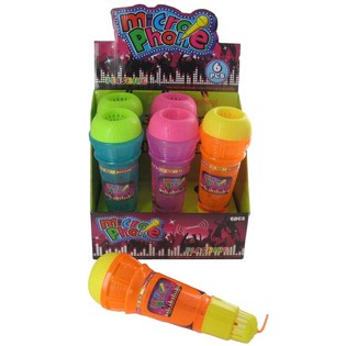 Microphone à Écho Lumineux en Présentoir (6 pcs.)