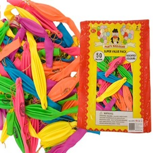 Ballons de Punch avec &Eacute;lastique (50 pcs)