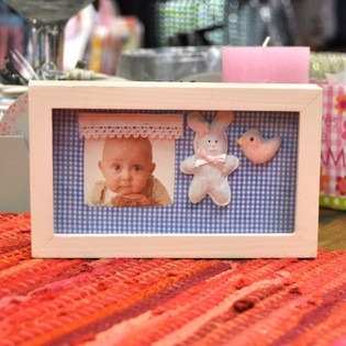 Cadre photo 3D en bois pour chambre d'enfant - Mod&egrave;le 3 (6 pcs)