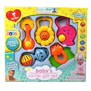 Coffret cadeau hochet pour bébé 5 pièces