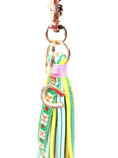 Bijou de Sac / Porte-Clés Luxe Style Ibiza Vert/Jaune (1 pc)