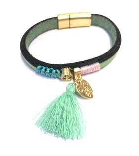 Bracelet de Luxe Cœur Vert (1 pc)
