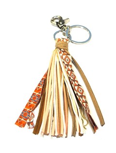 Porte-clés / Bijou de Sac de Luxe Rose/Marron (1 pc)