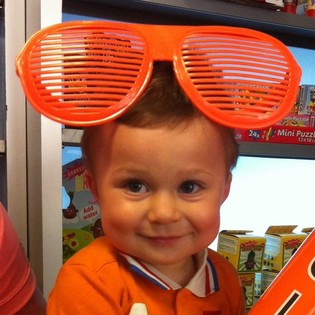 MEGA LUNETTES À PERSIENNES ORANGE (Lot de 8)