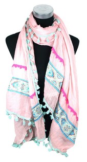 Écharpe Luxe Style Ibiza Rose (1 pce)