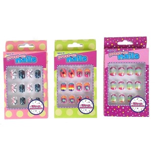 Faux ongles adh&eacute;sifs pour enfants (12 pi&egrave;ces)