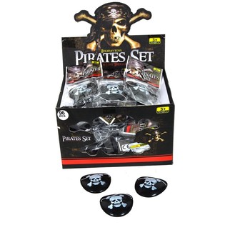 Cache-œils de pirate en présentoir (96 pcs)