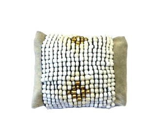 Bracelet Aztèque Blanc (1 pc)