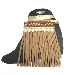 Bijou de Botte de Luxe à Franges Cognac (1 pc)
