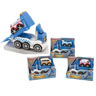 Camion avec semi-remorque, sons et lumières (Lot de 6)