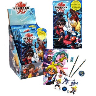 GRAND SET CADEAU SCOLAIRE BAKUGAN EN PRÉSENTOIR (12 pcs.)