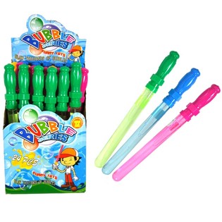 Grand tube &agrave; bulles de savon en pr&eacute;sentoir - 37 cm (24 pcs)