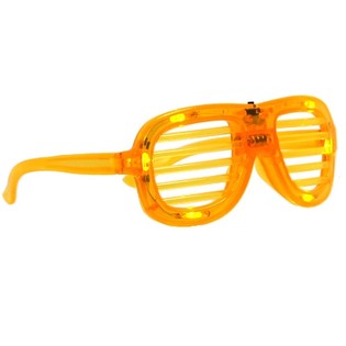 LUNETTES SHUTTER SHADES AVEC ÉCLAIRAGE - COULEUR : JAUNE (12 pcs)