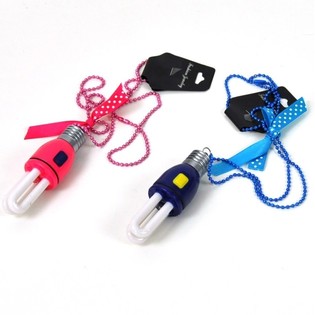 Lampe colorée sur chaîne avec nœud (12 pcs)