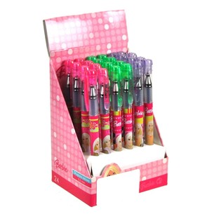 Stylos gel Barbie en présentoir (24 pcs)