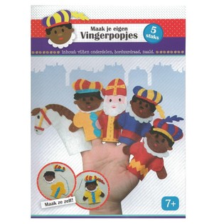 CR&Eacute;EZ VOS PROPRES MARIONNETTES &Agrave; DOIGTS SAINT-NICOLAS (Lot de 6 sets)