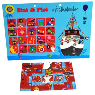 Calendrier de l'Avent Sinterklaas et Piet - Mod&egrave;le 2 (Lot de 9)