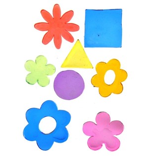 Stickers D&eacute;coratifs en Gel Jelly Gems 25 x 16 cm (24 pcs)