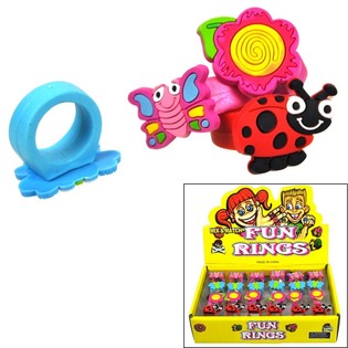 Bagues pour Enfants en Présentoir - Modèle Insectes (24 pcs)