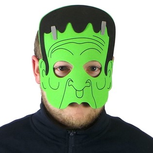 Masque de Frankenstein en mousse (6 pièces)