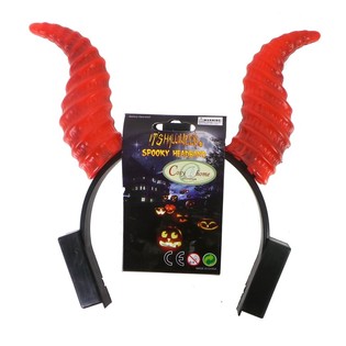 Serre-tête Cornes de Diable Lumineuses (18 pièces)
