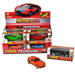 Voitures de Sport à Friction en Présentoir (12 pcs)