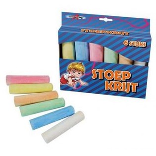 Grandes Craies de Trottoir en Bo&icirc;te - Lot de 6 (12 pcs)
