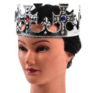 Couronne Royale Argentée - Modèle Croix (12 pcs)