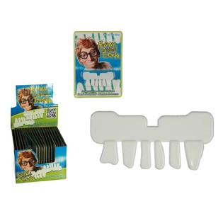 Dents de déguisement drôles en présentoir (36 pcs)