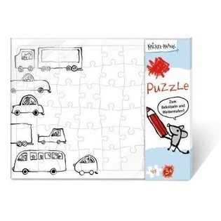 GRAND PUZZLE &Agrave; COLORIER SOI-M&Ecirc;ME (24 pcs.)